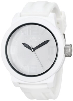 Kenneth Cole REACTION Men's White Silicone Band Watch RK1302