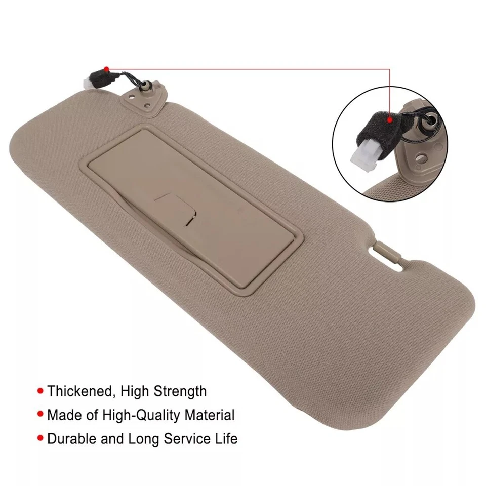 Parasol apto para Nissan Murano 2006-2008 beige lado izquierdo del conductor con lámpara Foto 2 de 4