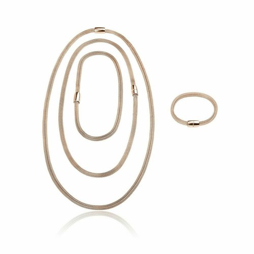 COLLANA BRACCIALE BREIL ACCIAIO IP ROSE GOLD Componibile NEW SNAKE SOFT  TJ2841 | eBay