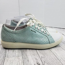 ECCO Hydra-Max Golf Shoes Womens Aqua Blue Leather | EU 40 (US 9 - 9.5)