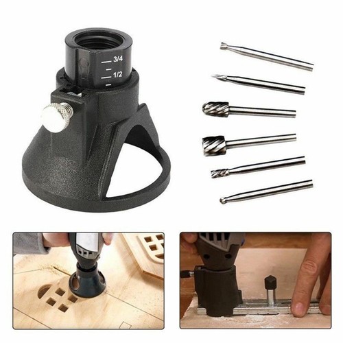 Large Window Wood Cutting Guide HSS Router With Drill Bits Set For Dremel F - Picture 5 of 16