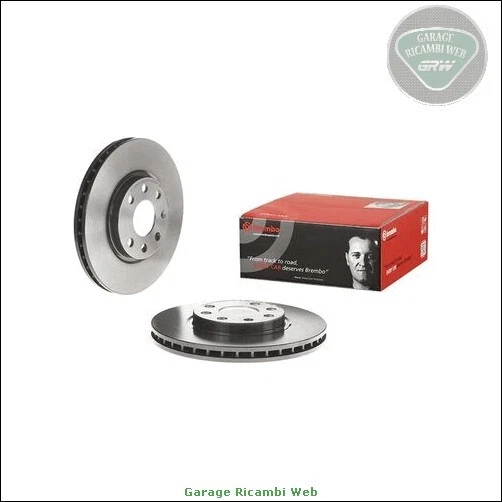 09.8601.11 Kit Coppia dischi freno Brembo Anteriore per OPEL MERIVA A CORSA C T - Immagine 3 di 4