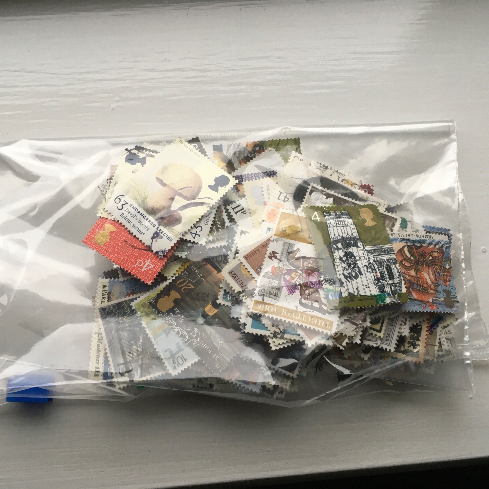 250 used British UK stamps off paper kiloware eBay