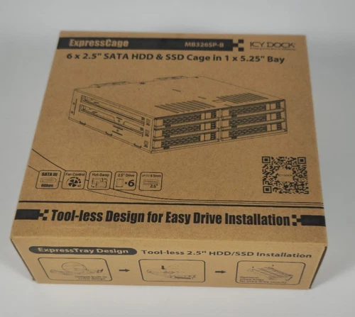 Icy Dock ExpressCage MB326SP-B Drive Enclosure Internal - Black (mb326spb)
