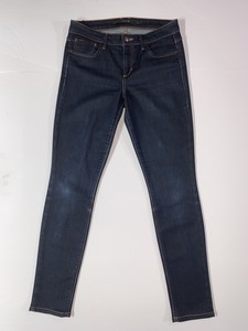 dark blue skinny stretch jeans