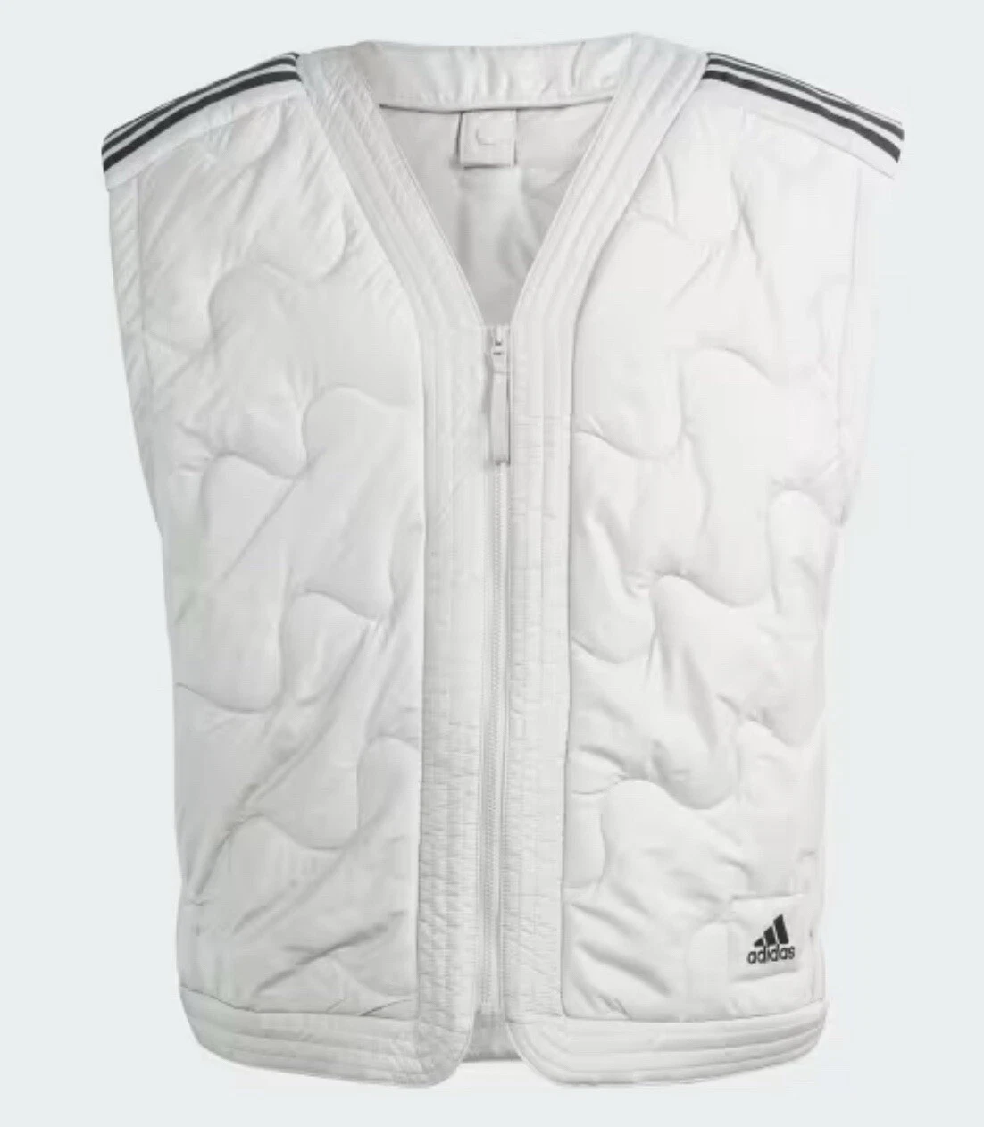 adidas Men's Nuganic Light Insulation Jacket Vest Gray, Size Medium New IS1262