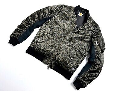 Men's Carhartt WIP X Ashton Blouson Leopard Green Nylon Men's Carhartt WIP X Ashton Blouson Leopard Green Nylon
