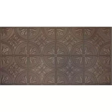 Dimensions 2 Ft. X 4 Ft. Glue up Tin Ceiling Tile in Metallic Bronze