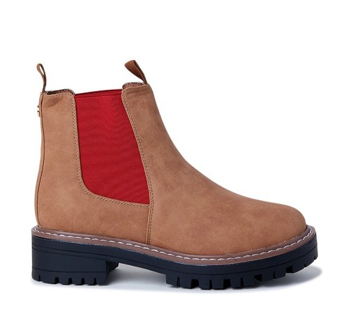 C. Wonder Women's Color Block Chelsea Boot Tan/Orange 9 - Picture 2 of 5