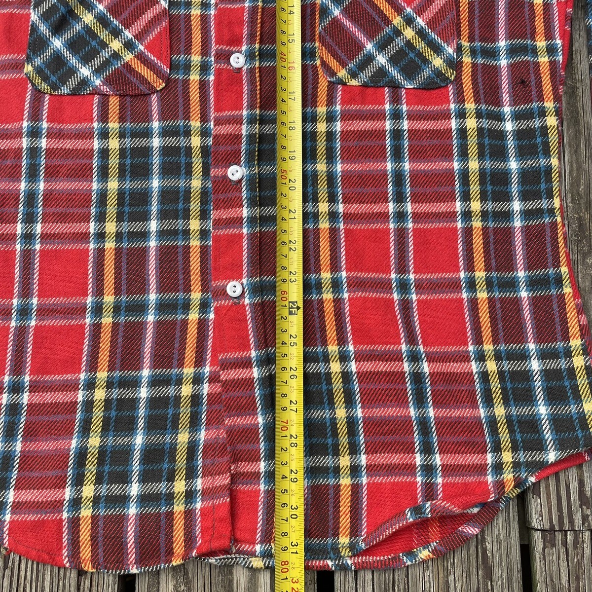 vtg Big Mac Flannel Shirt Men's Medium Tall 1960s Red Plaid vtg Big Mac Flannel Shirt Men's Medium Tall 1960s Red Plaid
