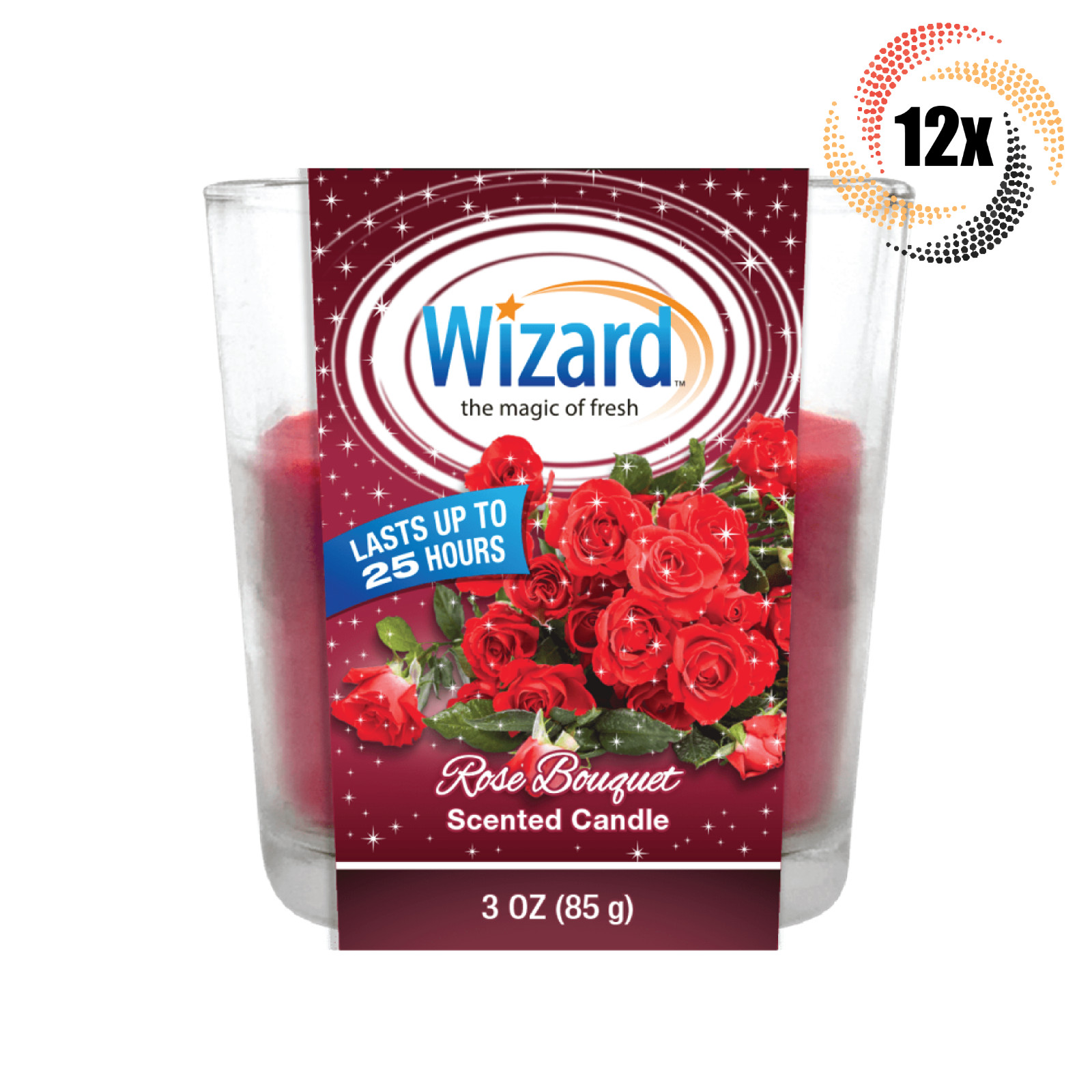 12x Ароматические свечи Wizard Rose Bouquet Candles 3 унции 25 часов Быстрая доставка 8090₽