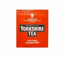Image of Yorkshire Tea Individually Wrapped Tagged Enveloped One Cup Tea Bags