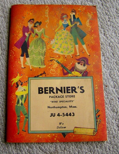 vintage 1965 BERNIER'S PACKAGE STORE catalog Northampton MA OLD LIQUOR BOTTLES