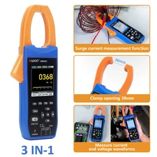 Owon CMS061 600A AC/DC True RMS Clamp Meter 1CH Oscilloscope Bluetooth Recorder