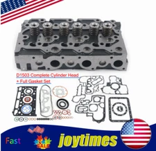 Complete Cylinder Head with Full Gasket Set D1503 for Kubota Tractor 1A013-03043
