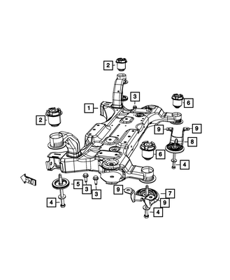 Genuine Mopar Hex Head Bolt And Washer Mounting 6104416AA | eBay