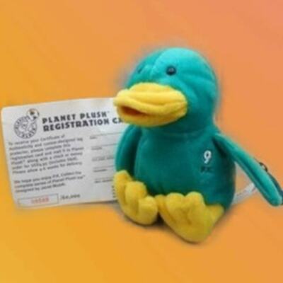 Planet Plush Ice by Janet Mozak #9 Paul Kariya Mighty Ducks Anaheim NHL 1999