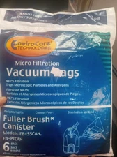 Fuller Brush Canister Vacuum Bags FB-SSCAN FB-PTCAN (6 Pack)