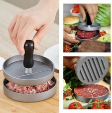 Aluminum Hamburger Press Stuffed Meat Grill Burger Patty Maker Tool Non Stick US