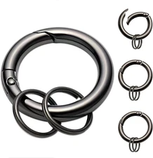 Keychain Trigger Buckle Kit Spring O Ring round Circle Carabiner Hooks Clip, Spr