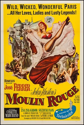 Home Wandkunstdruck - Vintage Film Filmposter - MOULIN ROUGE - A4, A3, A2, A1