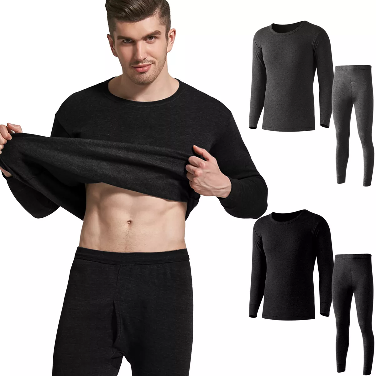 Men Winter Thermal Underwear Warm-keeping Weather Stretch Thermal