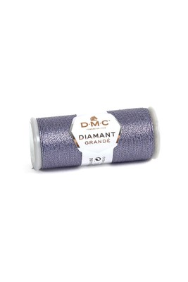 DMC Diamant Grande G317 Metallic Stickgarn Grau 20 mt Spule