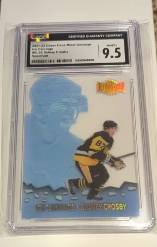 2021-22 UD Skybox Metal Universe Spectrum /25 Sidney Crosby #IC-25 CGC 9.5 Mint+