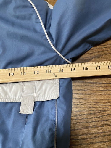 Vintage Members Only Coat Youth Size 6 Blue Long Sleeve Full Zip Removable Hood - Picture 12 of 17