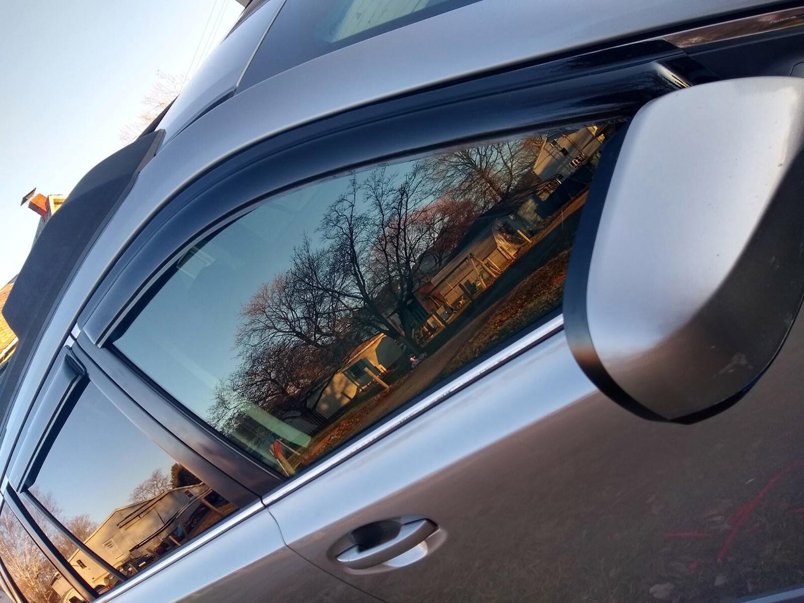 Tapeon Window Visors Sun Rain Guards Vent Shade For 20102014 Subaru