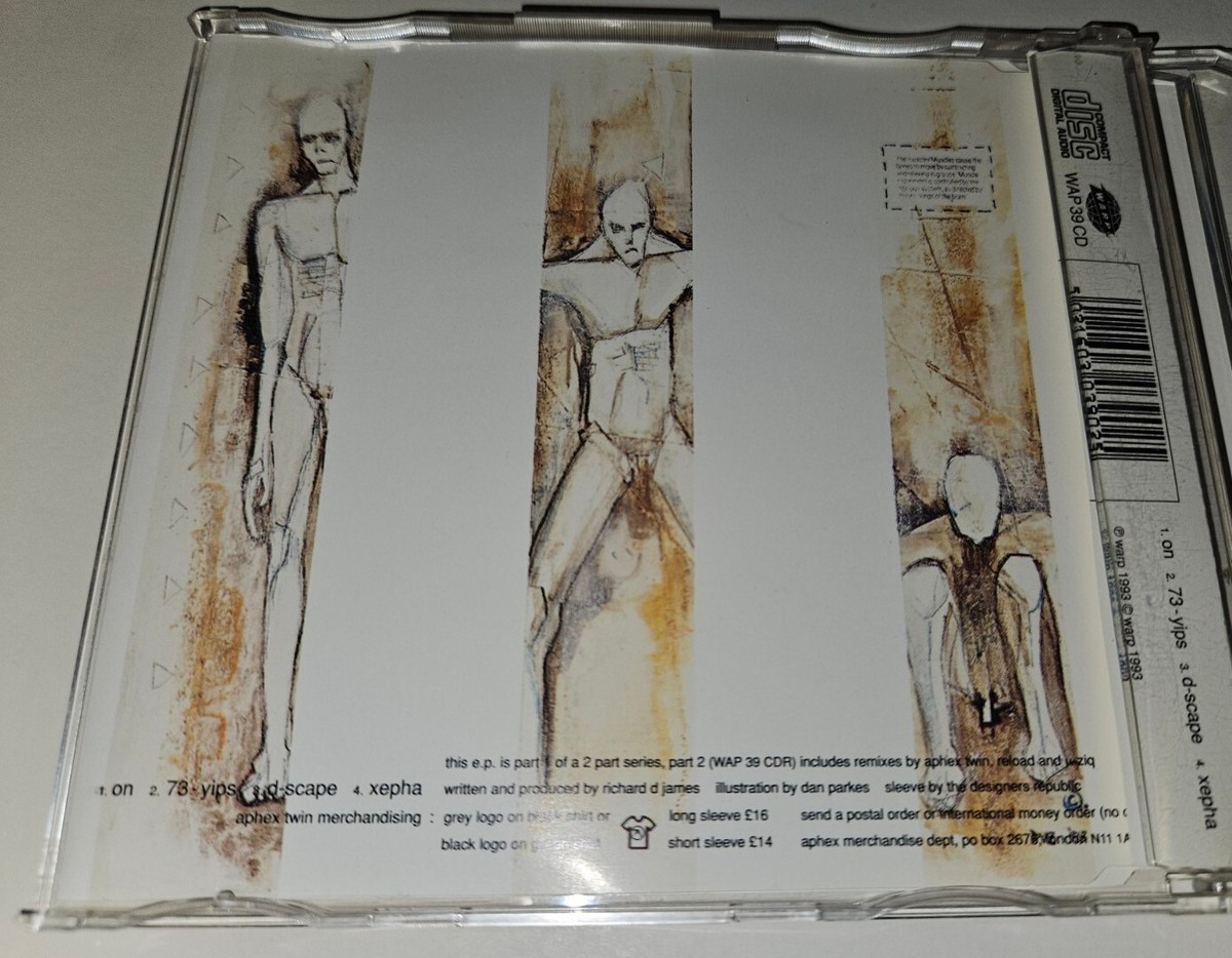 Aphex Twin On CD Single RARE WHITE INK DISC MISPRINT VERSION