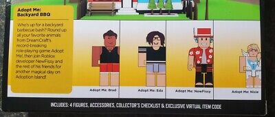 SHIPS FAST Roblox Celebrity Collection - Adopt Me: Backyard BBQ Four Figure  Pack