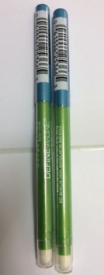 LOT OF 2 - MAYBELLINE DEFINE-A-LINE EYELINER - Turquoise Shock - NEW AND SEALED
