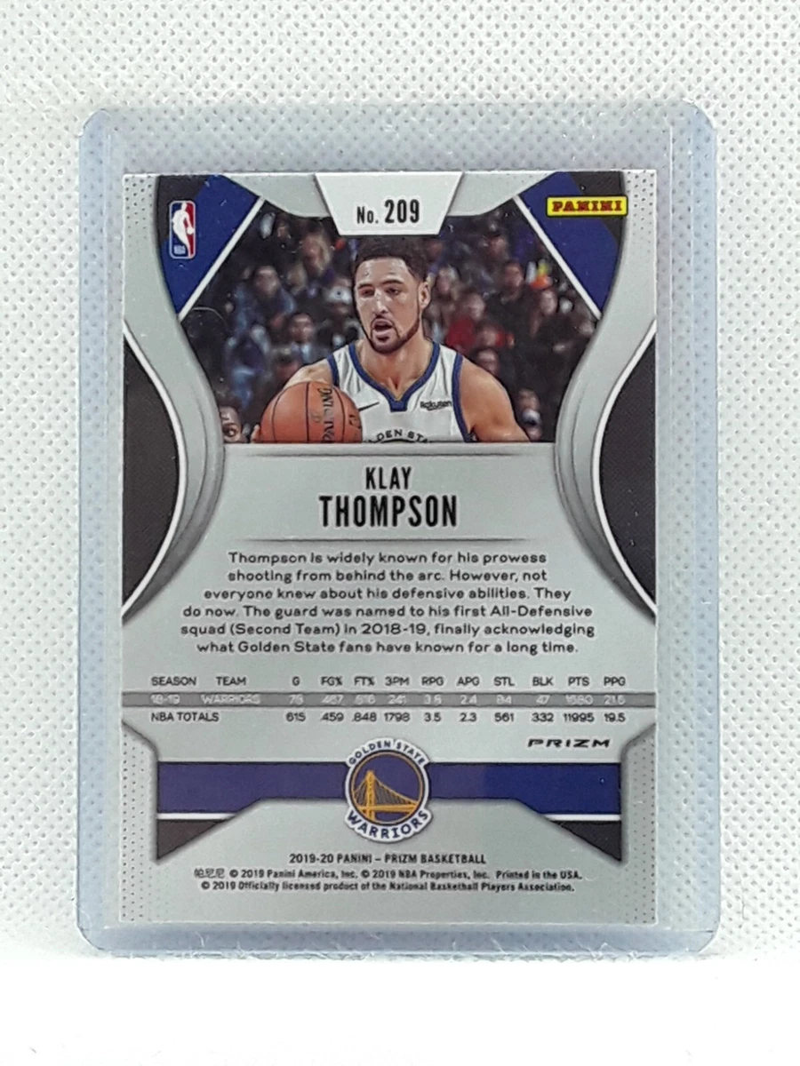 Klay Thompson Golden State Warriors Autographed 2019-20 White Nike Swingman Jersey