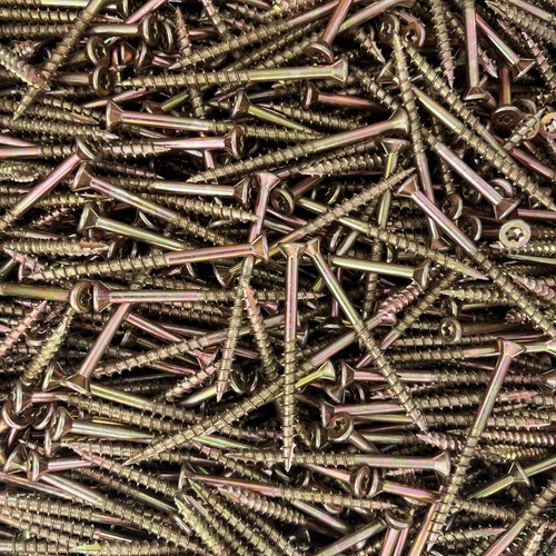 (400) Torx T25 Star Flat Head 9 x 2-1/2 Yellow Zinc Type 17 Wood Screw