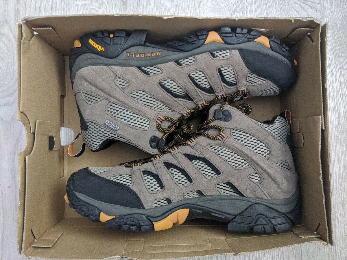 Merrell Moab Mid Tan and Black Outdoor Hiking Boots size 9 Merrell Men main image 3