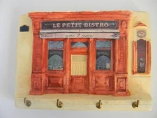 Le Petit Bistro Chalk 4 Key Holder