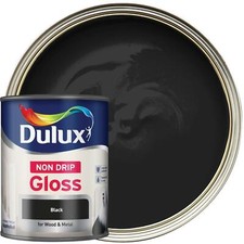 DULUX NON DRIP GLOSS BLACK 750ML