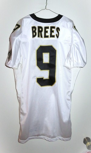 Reebok Authentic Pro Cut New Orleans Saints Drew Brees White Jersey 52 - Picture 2 of 7
