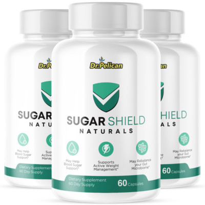Sugar Shield Naturals- Blood Support- 3 Bottles- 180 Capsules