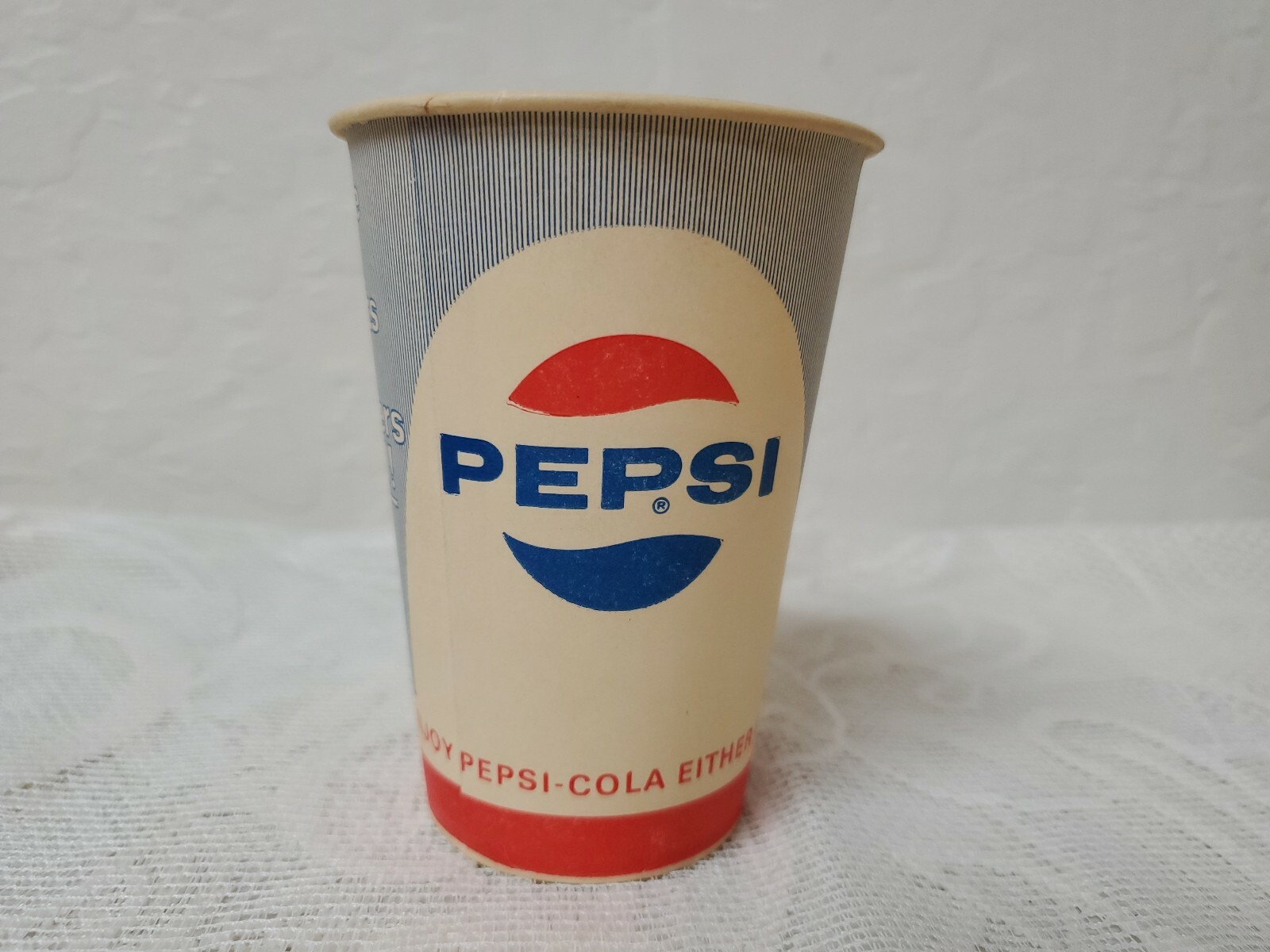 Vintage PEPSI COLA DIET PEPSI Paper Cups Enjoy Pepsi Either Way | eBay
