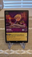 Lorcana Rise of The Floodborn Super Rare Arthur Wizard's Apprentice 35/204