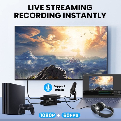 USB3.0 Video Capture Device 4K1080P Video Card Supporting Full 1080P Live Stream - Afbeelding 4 van 8