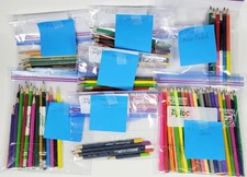 Lot of 111 - Art Coloring Pencils - Fine Touch, Goldfaber, Prang, Rose Art