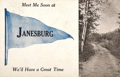 1913 Greetings Postcard - Meet Me Soon In Janesburg, North Dakota ~ #-8776
