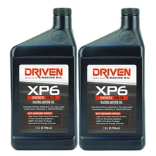 Driven Racing Oil 01006, XP6 Racing Oil, Synthetic 15W-50, 2 Quarts