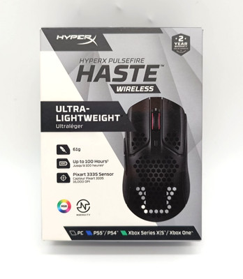 HyperX Pulsefire Haste Wireless Gaming-Maus - Schwarz