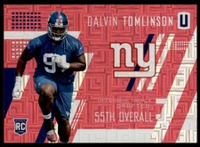 2017 Panini Unparalleled Pink #208 Dalvin Tomlinson Rookie Card RC /299