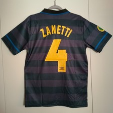 Maglia Javier Zanetti 4 Inter 1997/1998 Third Vintage Calcio Taglia M