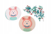 BS Toys Mosaikpuzzle mit Holzstecknadeln und Pilzen